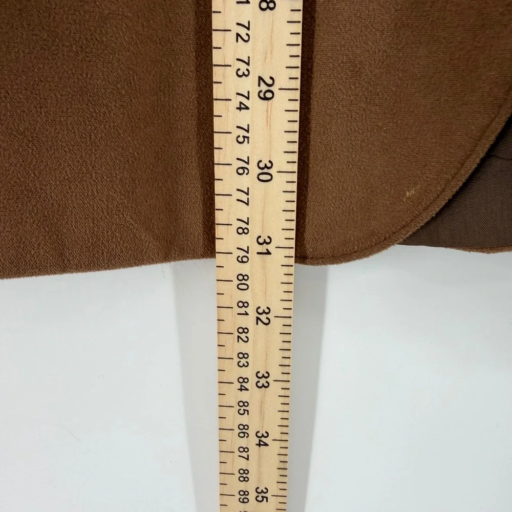 Farah of Texas Countrywear Blazer Mens 40L Brown Western Faux Suede Sport Coat